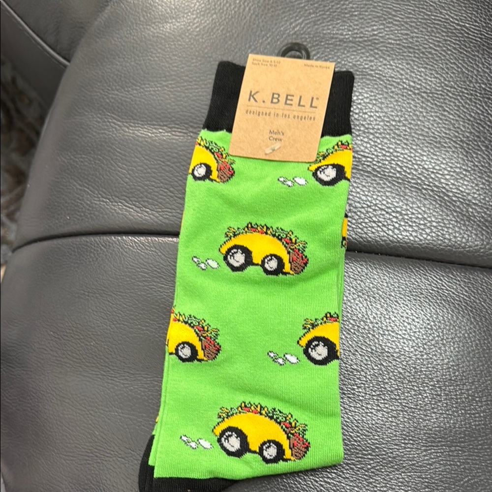 K. Bell Green Taco Socks